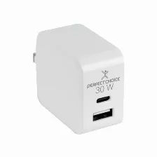 Cargador Perfect Choice Pc-240426 100 - 240 V, Universal, Tipo De Cargador Interior, Alimentación Corriente Alterna, 1x Usb 2.0, Carga Rápida Si, Color Blanco