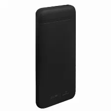 Power Bank Perfect Choice Pc-241096 10000 Mah, 3.7 V, Universal, Fuente De Carga Usb, Color Negro, Soporta 3 Dispositivo(s)