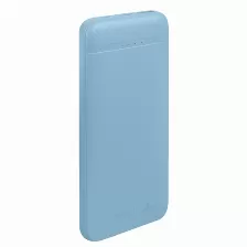 Power Bank Perfect Choice Pc-241102 10000 Mah, 3.7 V, Universal, Fuente De Carga Usb, Color Azul, Soporta 3 Dispositivo(s)