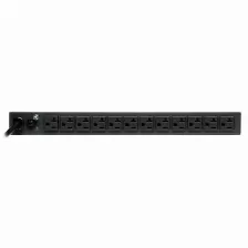 Sistema De Alimentacion Tripp Lite Horizontal, 13 Salidas Ac, Conector Nema 5–20p, 50 - 60 Hz, Máxima Corriente 20 A, Voltaje 100-127 V, Cable De 4.57 M, Capacidad Del Rack 1u, Color Negro