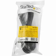 Cables De Alimentación Startech.com Cable De 3m De Alimentación Para Computadora, En ángulo Recto Nema 5-15p A C13, 10a 125v, 18awg, Cable De Alimentación De Impresora O Pc, Cable De Alimentación D...