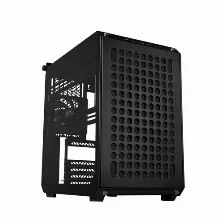 Gabinete Cooler Master Qube 500 Midi Towe, Sin Fuente, Incluye 1 Ventilador 120mm, Negro