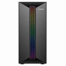 Gabinete Quaroni Qcmt-09 Tower, Pc, Soporta Mini-atx, Fuente De Alimentación 500 W, Color Negro, Ventana Lateral Si, Fuente De Alimentación Si, 1 X Usb 3.2, 1 X Usb 2.0