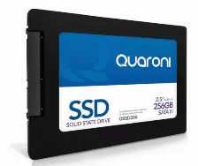 Ssd Externo Quaroni Qssd256 256 Gb, Lectura 510 Mb/s, Escritura 450 Mb/s, Negro