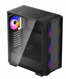 Gabinete Deepcool Cc560 Argb Midi Tower, Psu No, Vent. 3x 120 Mm, Vent. 1x 120 Mm, Negro