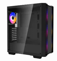 Gabinete Deepcool Cc560 Argb Midi Tower, Psu No, Vent. 3x 120 Mm, Vent. 1x 120 Mm, Negro