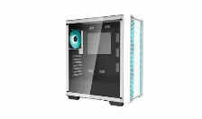 Gabinete Deepcool Cc560 Wh Midi Tower, Pc, Soporta Atx, Micro Atx, Mini-itx, 7 Ranuras De Expansión, Color Blanco, Ventana Lateral Si, Iluminación Si, Fuente De Alimentación No, Ventiladores Fronta...