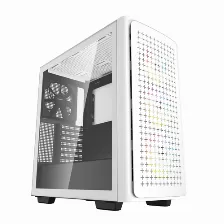 Gabinete Deepcool Ck560 Midi Tower, Pc, Soporta Atx, Eatx, Micro Atx, Mini-atx, 7 Ranuras De Expansión, Color Blanco, Ventana Lateral Si, Iluminación Si, Fuente De Alimentación No, Ventiladores Frontales 3x 120 Mm, Ventiladores Traseros 1x 140 Mm, 2 X Usb 3.2