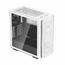 Gabinete Deepcool Ck560 Midi Tower, Pc, Soporta Atx, Eatx, Micro Atx, Mini-atx, 7 Ranuras De Expansión, Color Blanco, Ventana Lateral Si, Iluminación Si, Fuente De Alimentación No, Ventiladores Frontales 3x 120 Mm, Ventiladores Traseros 1x 140 Mm, 2 X Usb 3.2