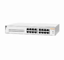 Switch Aruba No Administrado, L2, Cantidad De Puertos 16, Gigabit Ethernet (10/100/1000), 32 Gbit/s, 1u, Blanco