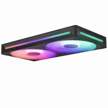 Kit 2 Ventiladores Nzxt F240 Rgb Core, 2400 Rpm, Led Multi, Plastico, 240mm, Color Negro