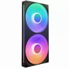 Kit 2 Ventiladores Nzxt F280 Rgb Core, 2000 Rpm, Led Multi, Plastico, 280mm, Color Negro