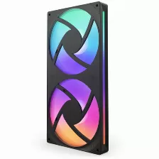 Kit 2 Ventiladores Nzxt F280 Rgb Core, 2000 Rpm, Led Multi, Plastico, 280mm, Color Negro