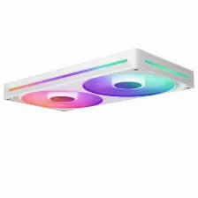 Kit 2 Ventiladores Nzxt F280 Rgb Core, 2000 Rpm, Led Multi, Plastico, 280mm, Color Blanco