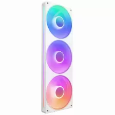 Kit 3 Ventiladores Nzxt F360 Rgb Core, 36 Cm, 2400 Rpm, Led Multi, Plastico, Color Blanco