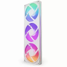 Kit 3 Ventiladores Nzxt F360 Rgb Core, 36 Cm, 2400 Rpm, Led Multi, Plastico, Color Blanco