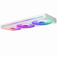 Kit 3 Ventiladores Nzxt F360 Rgb Core, 36 Cm, 2400 Rpm, Led Multi, Plastico, Color Blanco