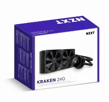 Enfriamiento Liquido Nzxt Kraken 240, 2x 120mm, 1800rpm, Negro