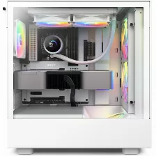 Enfriamiento Liquido Nzxt Kraken 240 Rgb, 240mm, 2x Vent. 120mm, Pantalla Lcd, Intel Y Amd, 1800rpm, Blanco