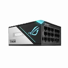 Fuente De Poder Asus Rog-thor-1000p2-gaming 1000w, 12 Conectores Sata, 6 Conectores Molex, 24-pines Atx, Totalmente Modular, 80 Plus Platinum