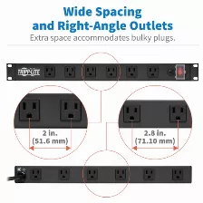 Sistema De Alimentacion Tripp Lite Voltaje 120 V, Conexion 12 X Nema 5-15r, Cable De 4.5 M, Capacidad Del Rack 1u, Color Negro