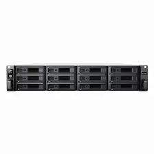 Nas Synology Rackstation Rs2423rp+ Amd V1780b, 3.35 Ghz, 4 Núcleos, Número De Unidades De Almacenamiento Compatibles 12