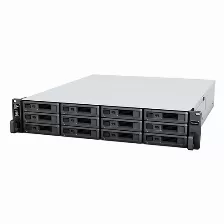 Nas Synology Rackstation Rs2423rp+ Amd V1780b, 3.35 Ghz, 4 Núcleos, Número De Unidades De Almacenamiento Compatibles 12