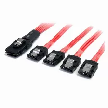 Cable 50cm Mini Sas Sff8087 A 4x Sata Cierre Latch Adaptador.