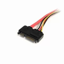 Cable De Extensión Sata De 22 Pines Datos Y Alimentación - Serial Ata Macho - Sata Hembra - 0,3m (sata22pext)