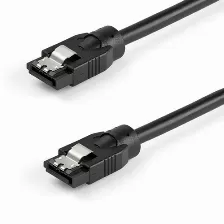 Cable Sata Startech.com 30cm - Cable Sata Redondeado 0,3 M, Sata 7-pin Sata 7-pin, Negro