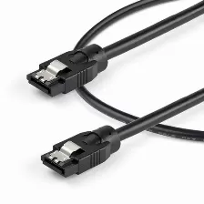 Cable Sata Startech.com 30cm - Cable Sata Redondeado 0,3 M, Sata 7-pin Sata 7-pin, Negro