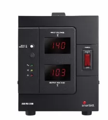 Regulador Smartbitt Sbavrc3000pro 4 Salidas Ac, Potencia 3 Kva / 2000 W, Proteccion Sobrecarga, Color Negro