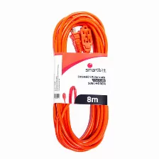 Barra De Contactos Smartbitt Sbec-hd08m 125 V, 60 Hz, 3 Salidas Ac, Tipo A, Color Naranja