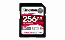 Memoria Kingston Technology Canvas React Plus 256 Gb Sd, Clase 10, Uhs-ii, Hasta 300 Mb/s