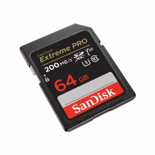 Memoria Sandisk Extreme Pro 64 Gb Sdxc, Clase 10, Hasta 170 Mb/s