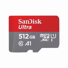 Memoria Sandisk Ultra 512 Gb, Velocidad 150 Mb/s, Clase 10