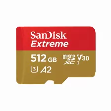 Memoria Sandisk Extreme 512 Gb, Microsdhc, Clase 10