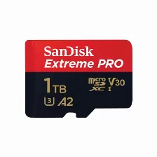 Memoria Sandisk Extreme Pro 1 Tb, Velocidad 200 Mb/s, Clase 10