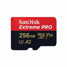 Memoria Sandisk Extreme Pro 256 Gb, Velocidad 200 Mb/s, Clase 10