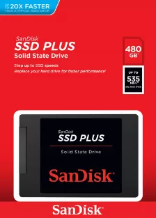 Ssd Sandisk Plus 480 Gb, 2.5