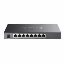 Switch Tp-link Omada Sg2008 Gestionado, L2/l2+, Cantidad De Puertos 8, Gigabit Ethernet (10/100/1000), 16 Gbit/s, Ssh, Ssh-2, Ssl/tls, Negro