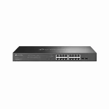 Switch Tp-link Omada Sg2218p Gestionado, L2/l2+, Cantidad De Puertos 16, Gigabit Ethernet (10/100/1000), 26.78 Gbit/s, 1u, Negro