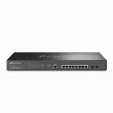 Switch Tp-link Omada Sg3210xhp-m2 Gestionado, L2+, Cantidad De Puertos 8, (poe +) 8, 2.5g Ethernet (100/1000/2500), 80 Gbit/s, Https, Ssh, Ssh-2, Ssl/tls, 1u, Negro