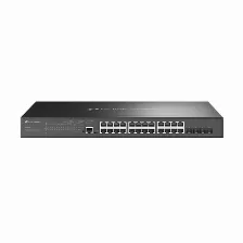 Switch Tp-link Omada Sg3428mp Gestionado, L2+, Cantidad De Puertos 24, Puertos 24, (poe +) 24, Gigabit Ethernet (10/100/1000), 56 Gbit/s, Ssh, Ssl/tls, 1u, Negro