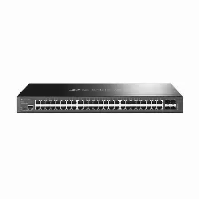 Switch Tp-link Omada Sg3452 Gestionado, L2+, Cantidad De Puertos 48, Puertos 48, Gigabit Ethernet (10/100/1000), 104 Gbit/s, 1u, Negro