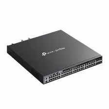 Switch Tp-link Omada Sg6654xhp Gestionado, L3, Cantidad De Puertos 48, (poe +) 48, Gigabit Ethernet (10/100/1000), 216 Gbit/s, 1u, Negro