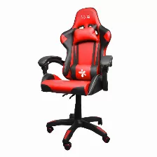 Stylos Silla Gamer Sgsi02, Hasta 115kg, Negro/rojo