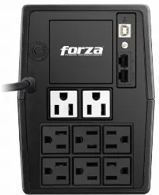 No Break Forza Power Technologies Sl-1011ul 1 Kva / 600 W, Energía 660 J, Entrada 145 V, Salida 122 V, 8 Salidas Ac, Respaldo 50 Min, Compacto, Tiempo Recarga Bat. 4 H, Color Negro