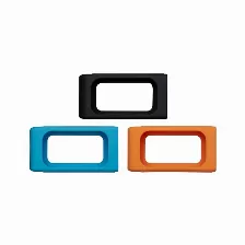 Paquete De 3 Piezas De Fundas Protectoras Kingston, Para Ssd Portatil, Negro, Azul, Naranja