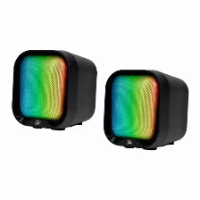 Bocinas Vorago Start The Game 3.5 Mm Rgb Por Usb Para Pc 2*2 Watts (spk-109)